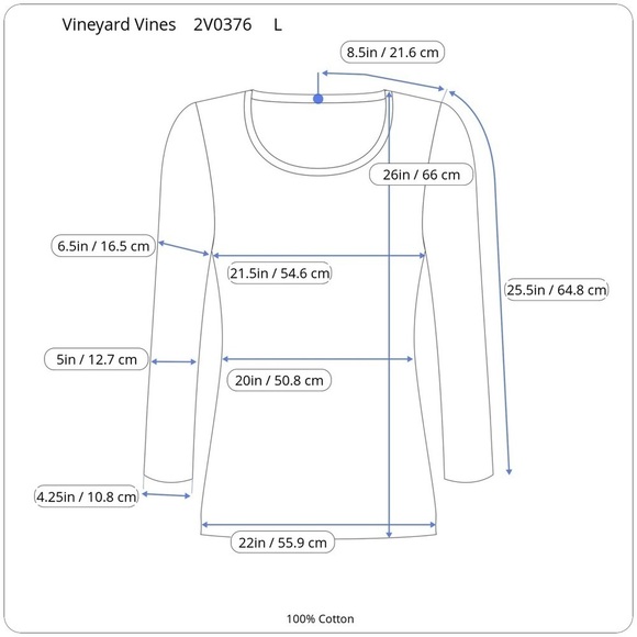 VINEYARD Vines Women’s Long Sleeve Santa Whale Pocket T-shirt in Grey Size L - Picture 10 of 12